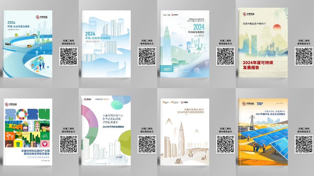 华夏基金8只REITs同时发布ESG年度报告 要闻 第1张-壹财信