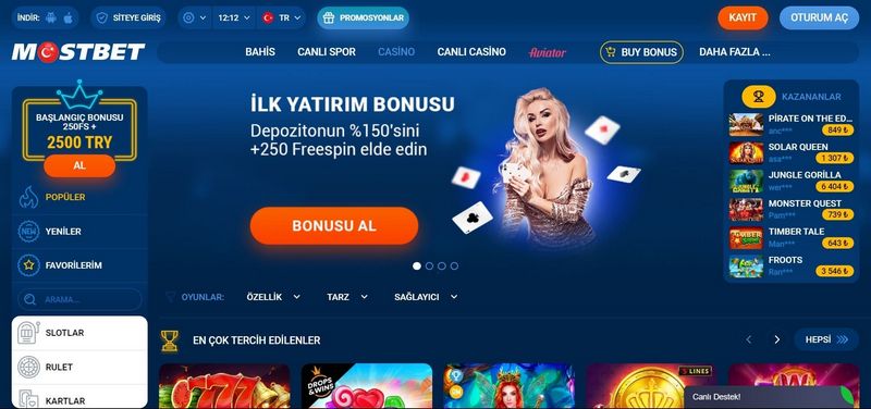 Mostbet - Online Casino Sitesinden Bahis Sitesine