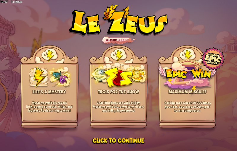 Le Zeus: Slot-Rezension